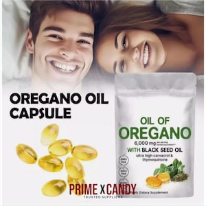 Oregano Oil & Black Seed Oil – 360 Softgels | Herbal Capsules for Daily Wellness | Halal Gelatin