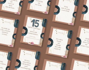 Affirmation Cards Note to Me | 15 Cards for Self-Love, Motivation & Mindfulness | Digital Download