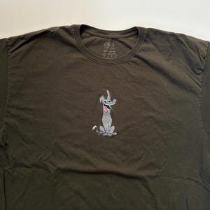 Funny Spirit Dog T-Shirt – Quirky Cartoon Pup Tee – Unisex Día de los Muertos Inspired Shirt