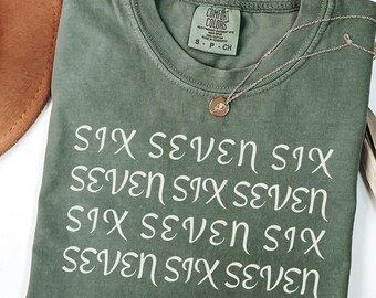 6 7 Meme Shirt, Comfort Colors Meme Shirt,  Funny Six-Seven Tee, Funny 6 7 Meme Shirt, Trendy 6-7 Meme Tee, 6 7 Gift For Him, Couples Shirts
