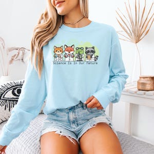 Science Is In Our Nature Shirt, Comfort Colors Animal Scientist Sweater, STEM Teacher Gift, Funny Science Teacher Shirt, Funny Science Gift image 12