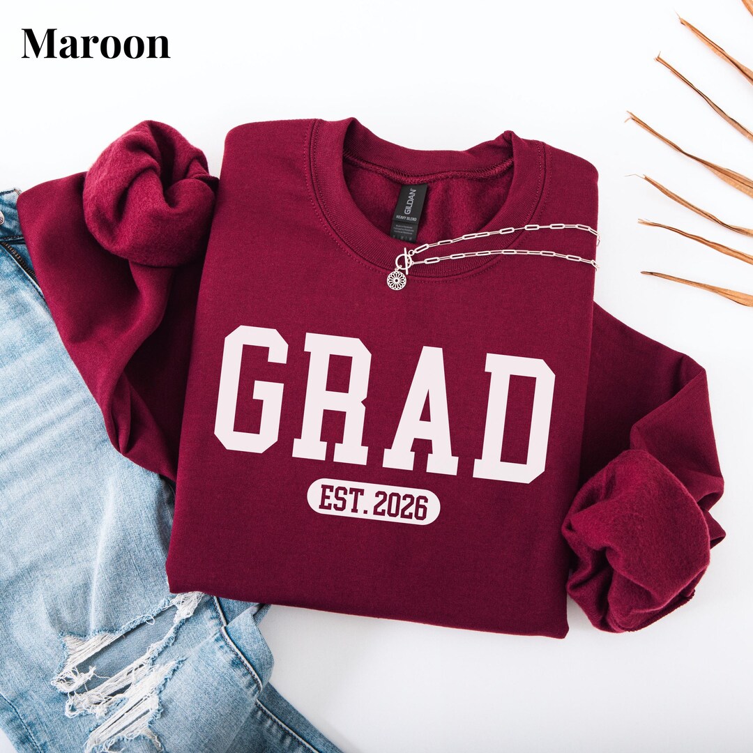 Spring Graduation Sweater Grad Sweatshirt 2026, Senior Graduation Sweater, Class of 2026 Gift ...