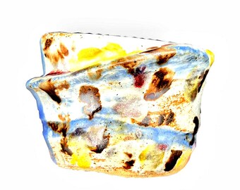Tasse, Becher, handgemacht, Unikat, hell, farbenfroh, funktional, Keramik, lebensmittelecht