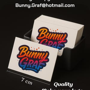 aanpasbare visitekaartjes, persoonlijk logo, drukkaart minimaal 100 stuks