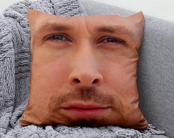 Ryan Gosling kudde dubbelsidig rolig meme sängkuddfodral för fans