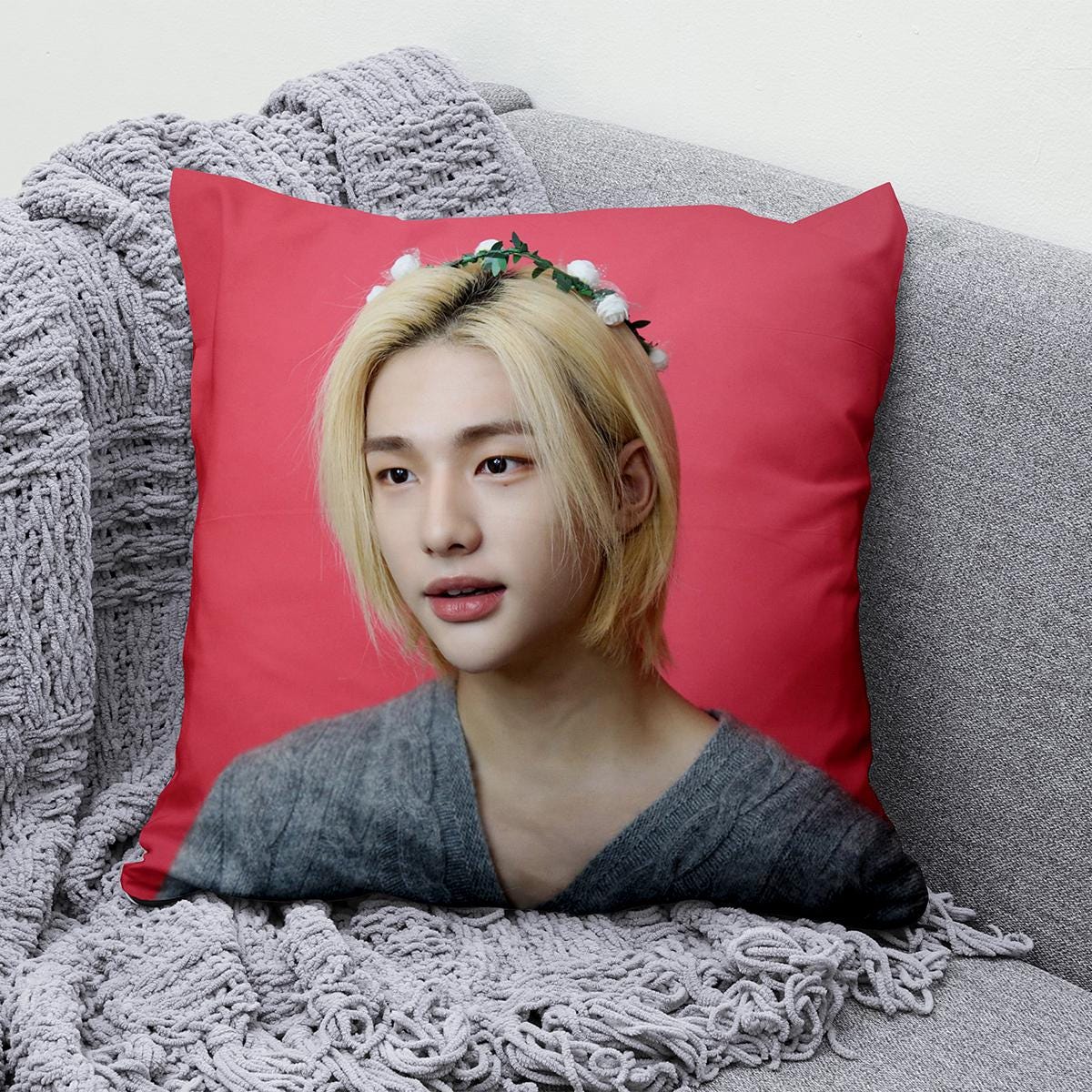 Hyunjin Pillow - Etsy