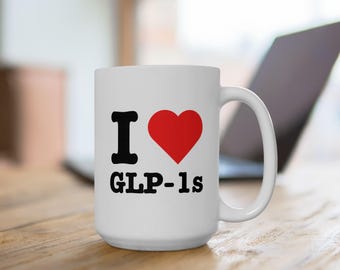 Taza «Me encantan los GLP-1»: Regalo para combatir el estigma de la pérdida de peso