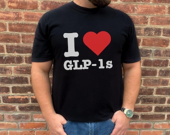 Camiseta "Me encantan los GLP-1": Camiseta motivacional para el viaje de pérdida de peso