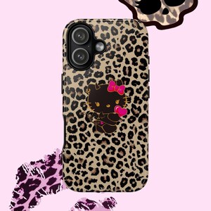 hello kitty leopard y2k phone case image 8