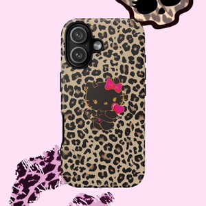 hello kitty leopard y2k phone case image 9