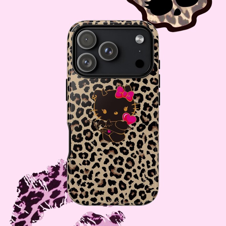 hello kitty leopard y2k phone case image 12