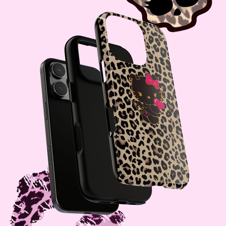 hello kitty leopard y2k phone case image 2
