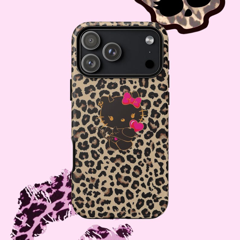hello kitty leopard y2k phone case image 15