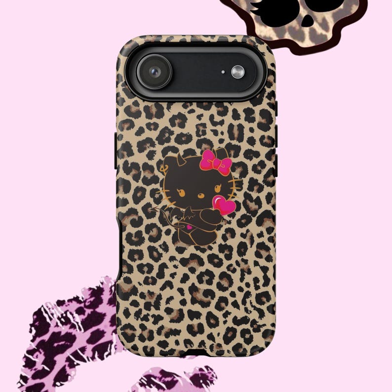 hello kitty leopard y2k phone case image 11