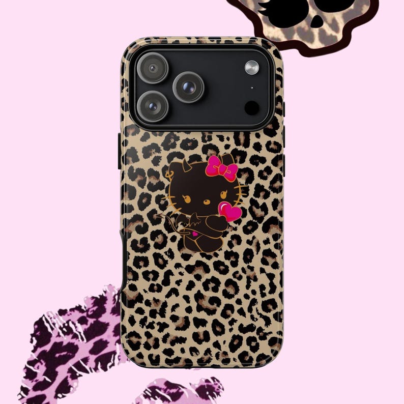 hello kitty leopard y2k phone case image 14