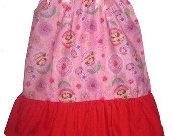 Pillowcase Dress & Pants Set Strawberry Shortcake Flower Boutique 12/18M 24M/2T 3T/4T 5/6 Pageant New