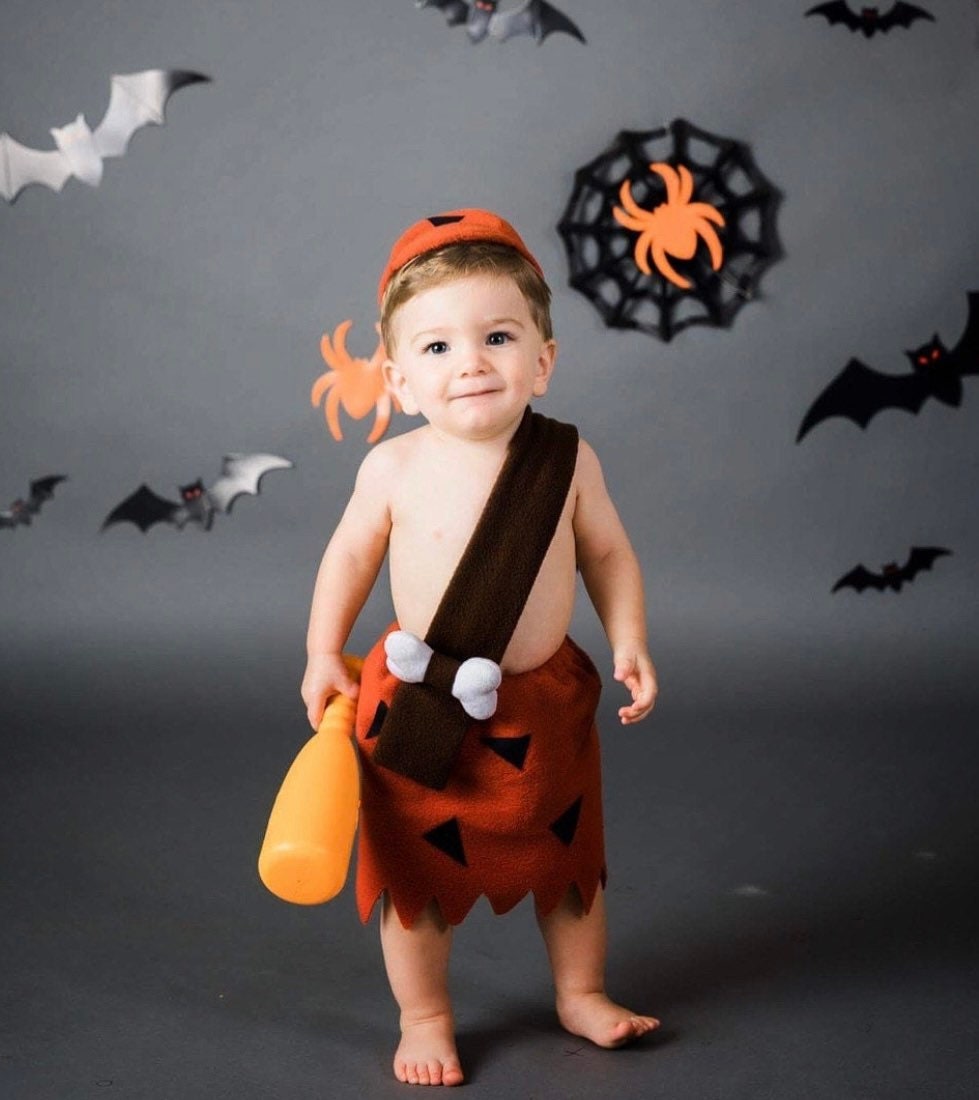 Flinstones Bamm bamm Costume Baby Boy Flintstones Caveman Stone Age Fur