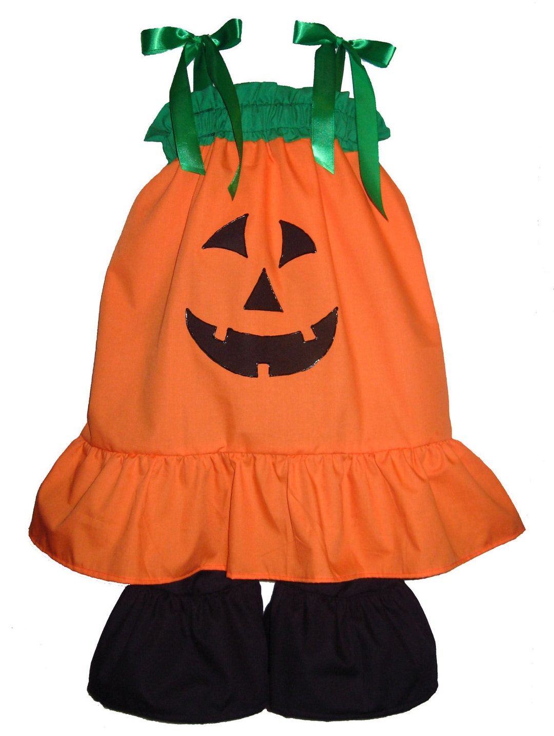Pillowcase Dress & Pants Set Pumpkin Jack O Lantern Halloween - Etsy
