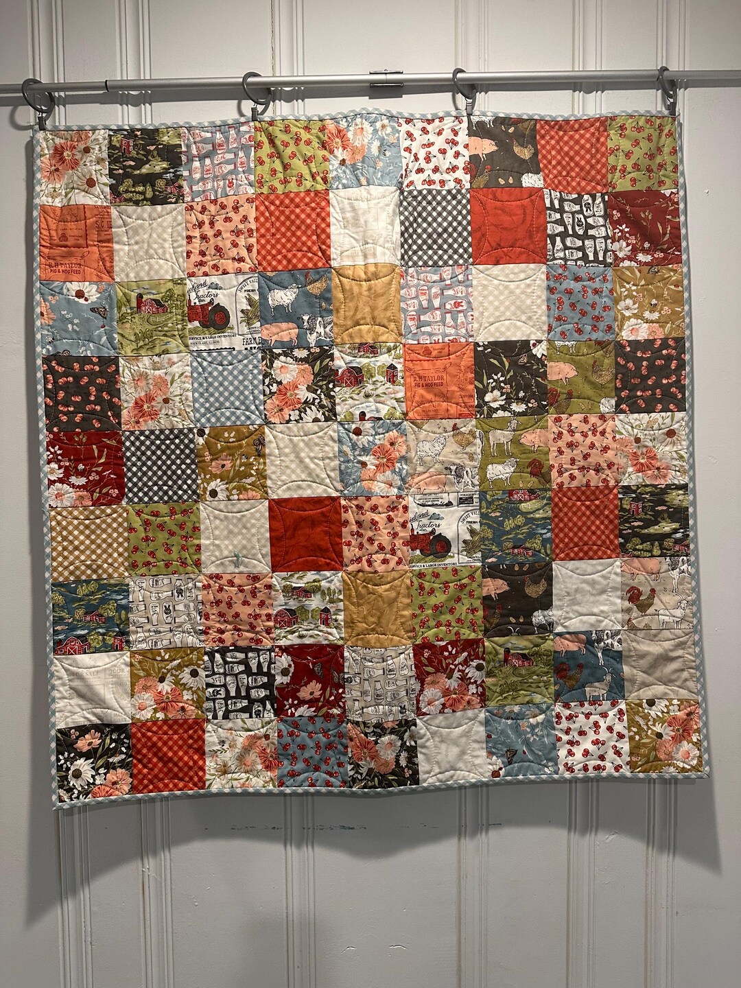 Farmstead Scrappy Quilt - Etsy