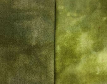 Vintage Deep Celadon  - hand dyed rug hooking wool fabric -  1/4 yard dyed on Oatmeal or Natural Wool