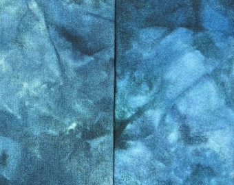 Vintage Faded Blue - hand dyed rug hooking wool fabric -  1/4 yard dyed on Oatmeal or Natural Wool