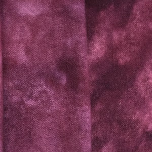 Gemstone Sugilite - hand dyed rug hooking wool fabric -  (1) Fat Quarter (4) values available