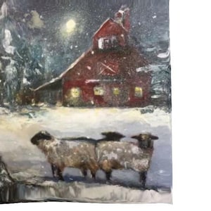 Winter Ballet  -  Rug Hooking  pattern by artist Lindsay Bowles