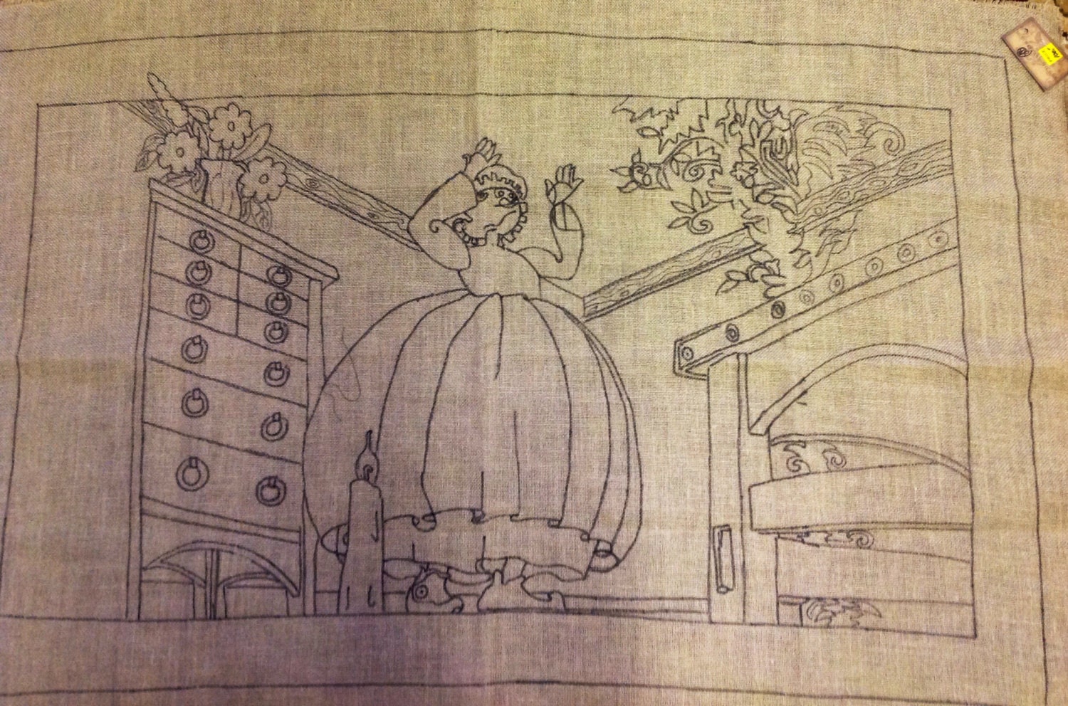 SALE Rug Hooking Pattern Storytime by Priscilla Etsy