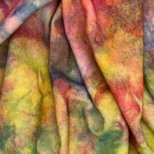 Aurora Dark - hand dyed rug hooking wool fabric 1/4 yard