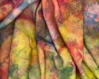 Aurora Dark - hand dyed rug hooking wool fabric 1/4 yard