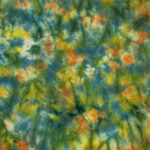 Nasturium - Spot hand dyed rug hooking wool fabric -  Fat Quarter