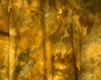 Butterscotch Blues - hand dyed rug hooking wool fabric