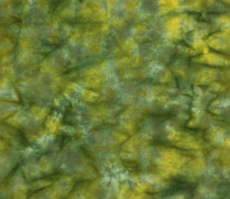 Spring Green Spot hand dyed rug hooking wool fabric Fat Quarter image 1