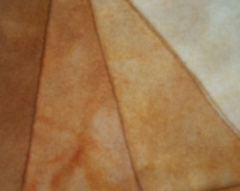 Gemstone Sunstone - hand dyed rug hooking wool fabric -  (1) Fat Quarter - 4 values available