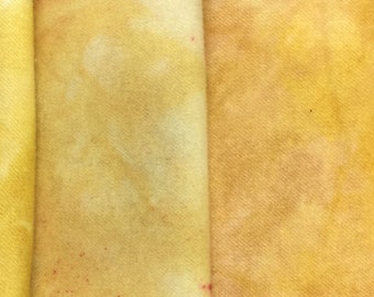 Gemstone Frosted Carnelian - hand dyed rug hooking wool fabric -  (1) Fat Quarter (4) 4 values available