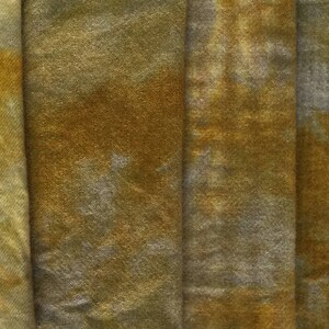 Lily Pond - hand dyed rug hooking wool fabric - 1/4 yard