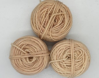 2 ply - Studio Dyed Whipping, Hooking or Oxford Punch RugYarn "3 Values Flesh Tones"