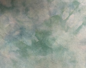 Green  Mist - hand dyed rug hooking wool fabric 1/4 yard