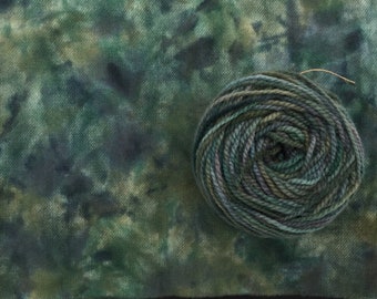 Blue Spruce  - Spot hand dyed rug hooking wool fabric & yarn