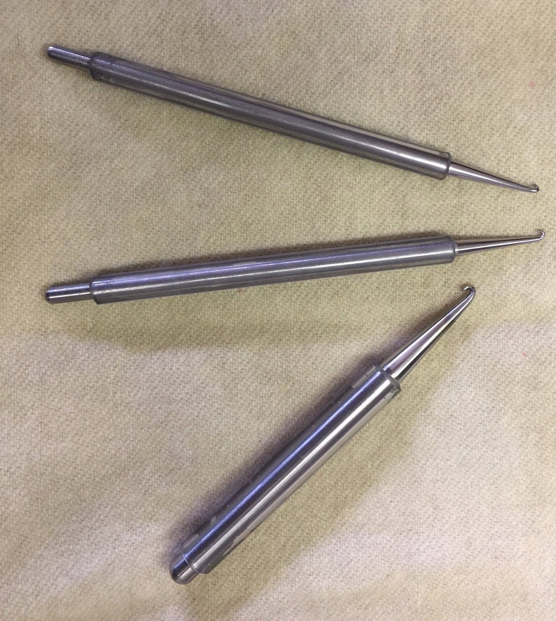 Miller Pencil Hook for Rug Hooking All Metal with Vinyl Handle Etsy
