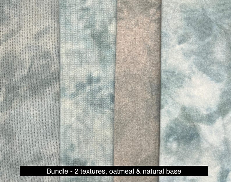 Wash Bluing - hand dyed rug hooking wool fabric - 1/4 yard image 3