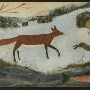 Into the Hibernation  -  rug hooking  pattern by artist Lindsay Bowles