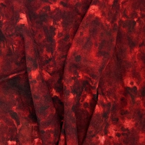 Red Maple - Spot hand dyed rug hooking wool fabric -  Fat Quarter