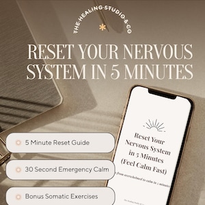 Nervous System Reset Guide | Anxiety Relief, Calm Mind Techniques (Digital Download)