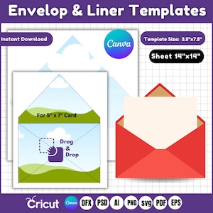 Sjabloon envelop voering Svg, envelop voering, bruiloft envelop sjabloon, aangepast, envelop voering 5 x 7, wenskaart envelop, partij envelop