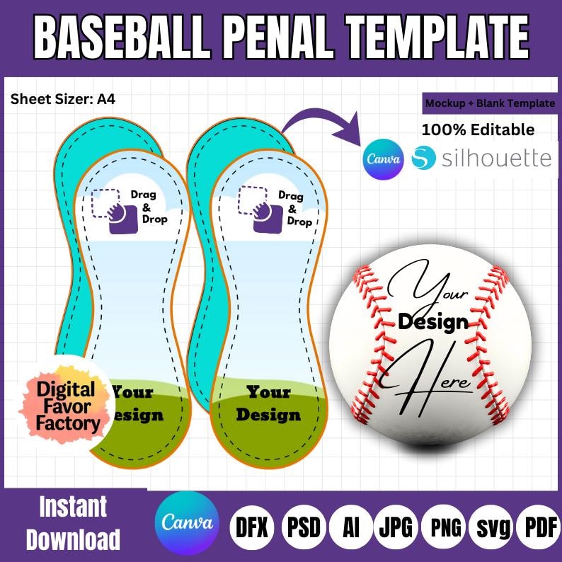 Sports Ball Panel Templates, DIY Photo Design (digital Download) - Etsy