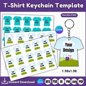 Mall för t-shirtnyckelring, Motellnyckelring SVG, Sublimeringsnyckelringsmall, Motellnyckelringsmall, Trendig nyckelringsmall