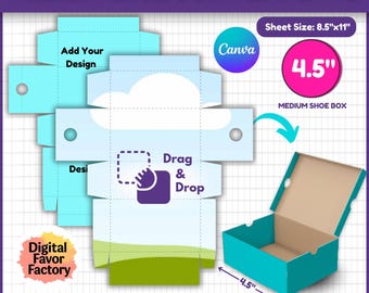 shoe box template, shoe box svg, sneaker box template, shoe box template svg, mini shoe box, svg for cricut, Instant Download