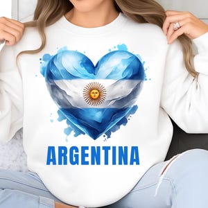 Argentina PNG, Sublimation Designs, Heart Png, T-Shirt Png, Trending Png, Shirt Design, Sweatshirt Design, Sublimation Png, Digital Download