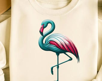 Flamingo Png Sublimation Designs, Pink Flamingo, Trending Png, Flamingo Shirt Png, Popular Png, T-Shirt Design, Digital Download PNG